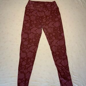 LuLaRoe Mauve Floral Leggings